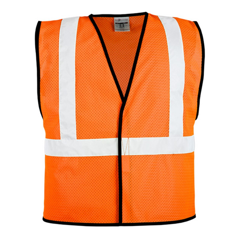 Kishigo Safety Vest Hook and Loop Mesh Orange