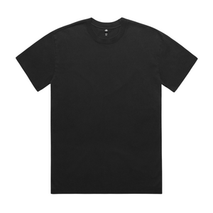 AS Colour Men's Heavy Faded 100% Carded Cotton 7.1 oz Short Sleeve T-Shirt Black