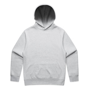 Custom Hoodie Relaxed Fit Midweight 9.4 oz in White Marle