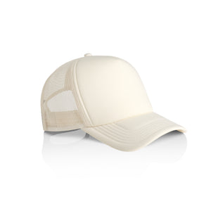 Ecru Custom Trucker Hat with Foam Front and Mesh Back