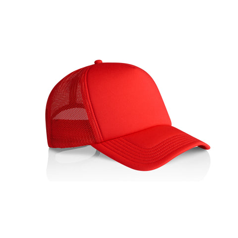 Red Custom Trucker Hat with Foam Front and Mesh Back