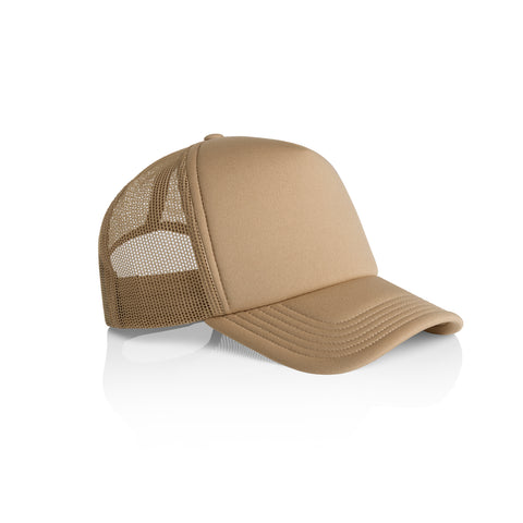 Khaki Custom Trucker Hat with Foam Front and Mesh Back