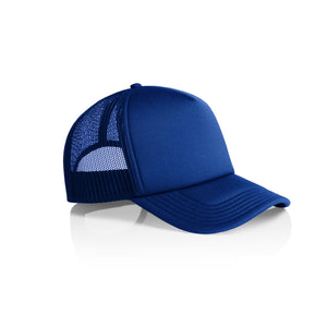 Blue Custom Trucker Hat with Foam Front and Mesh Back