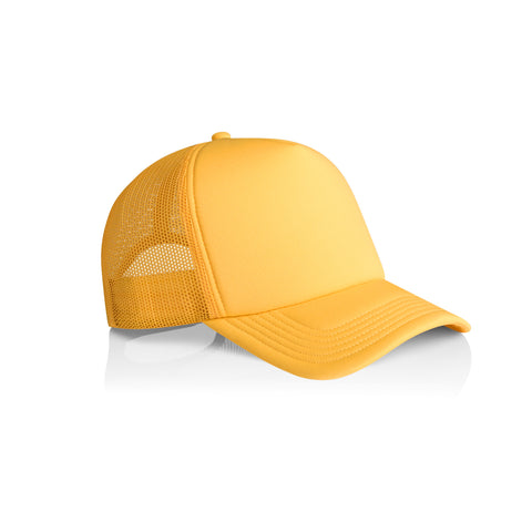 Yellow Custom Trucker Hat with Foam Front and Mesh Back