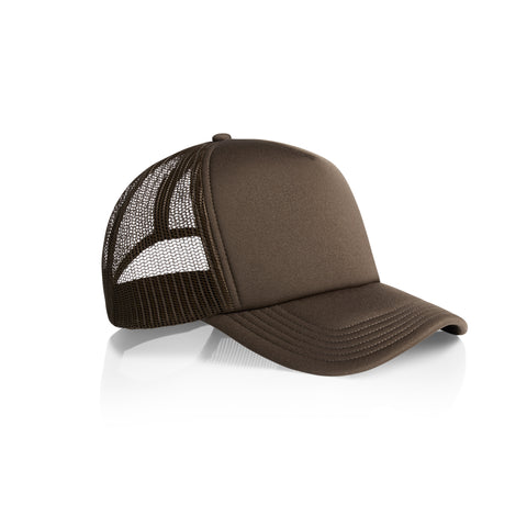 Walnut Custom Trucker Hat with Foam Front and Mesh Back