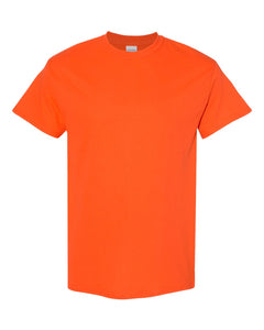 Gildan Heavy Cotton Custom T Shirt · Orange · Front Print