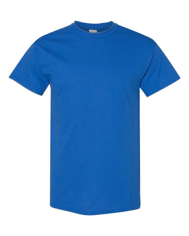 Gildan Heavy Cotton Custom T Shirt · Royal Blue · Front Print