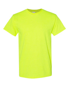 Gildan Heavy Cotton Custom T Shirt · Safety Green · Front Print
