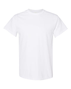 Custom Gildan Heavy Cotton T Shirt White