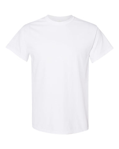 Custom Gildan Heavy Cotton T Shirt White