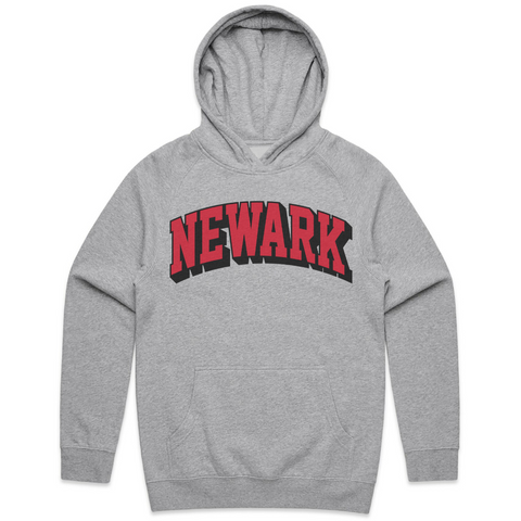 Newark Collegiate Arch Hoodie Grey Red