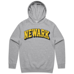 Newark Collegiate Arch Hoodie Grey Yellow