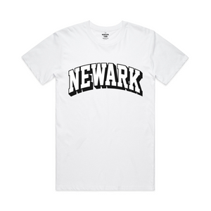 Newark Collegiate Arch T-Shirt White Black Logo