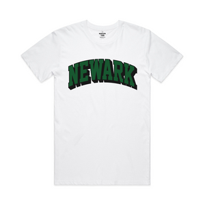 Newark Collegiate Arch T-Shirt White Green Logo