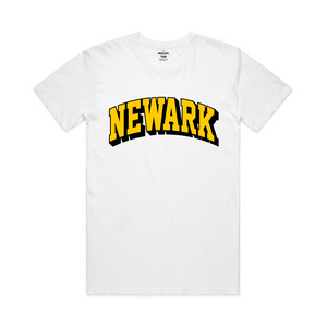 Newark Collegiate Arch T-Shirt White Yellow Logo
