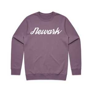 Newark Cursive Sweatshirt Pink White Logo